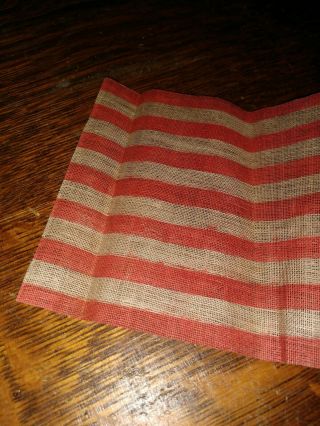 Antique 45 Star U.  S.  American Parade Flag w/ stick 7 