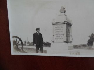 c.  1912 Gettysburg 1st York Light Artillery Monument Real Photo Postcard RPPC 2