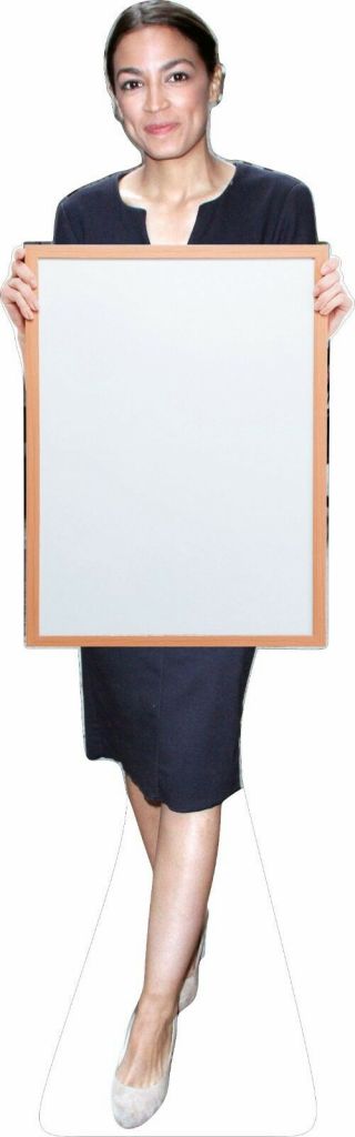 Alexandria Ocasio Cortez 65 " Tall Lifesize Cardboard Cutout Standee Sign Aoc