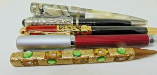 Five Assortment Of Ballpoint Pens