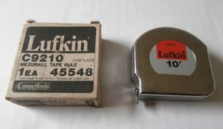 Vintage Lufkin C9210 Mezurall Tape Rule 1/2 " X 10 