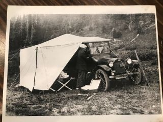 Vintage Gelatin Silver Print Photograph Camping In Estes Park Colorado 1900 