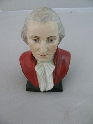 ANTIQUE GEORGE WASHINGTON PORCELAIN BUST MADE in ENGLAND PLANT TUSCAN CHINA 4