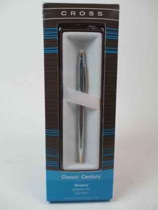 Cross® Medalist® Classic® Century® Ballpoint Pen,  Medium Point,  1.  0 Mm,  Chrome B