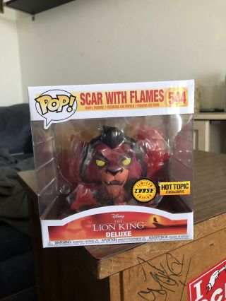 The Lion King Funko Pop Disney Scar With Flames Chase Vinyl Figure 544 In Hand
