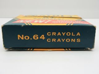 Vintage Binney & Smith Inc.  Crayola Crayons No.  64 Box Includes Indian Red Color 7
