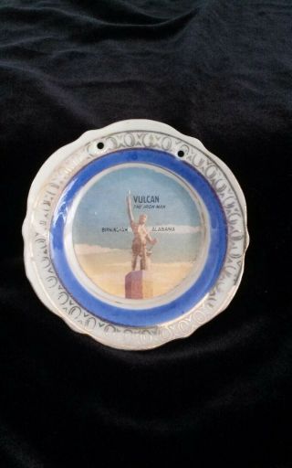 Vintage Vulcan The Iron Man Birmingham Alabama Souvenir Miniature Plate