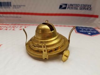 Antique Brass 1 Oil Lamp B&p Burner