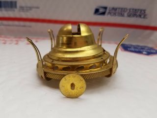 Antique Brass 1 Oil Lamp B&P Burner 2