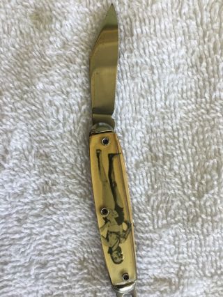 Antique / Vintage Naked Lady Pocket Knife 2 1/2” Long Closed & 4 1/4” Opened 6