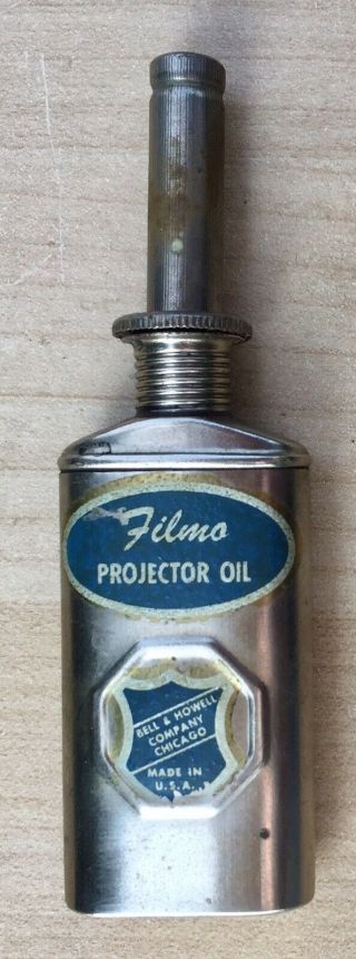 Vintage Pocket Oiler Bell & Howell Filmo Projection Oil Pat.  Feb 18,  1896
