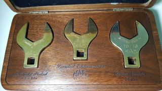 Mac Tools 1994 Limited Edition 24K Gold Plated 3 Piece Crowfoot Wrench Set 5