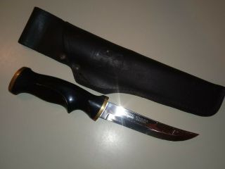 1980s Sandvik Sweden Stainless 10 " Brass/plastic Handle Hunting Knife - 3 Day N/r