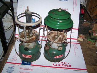 Vintage Coleman Lantern 220f Parts Or Restore Dated 5 - 71,  10 - 71 {2}