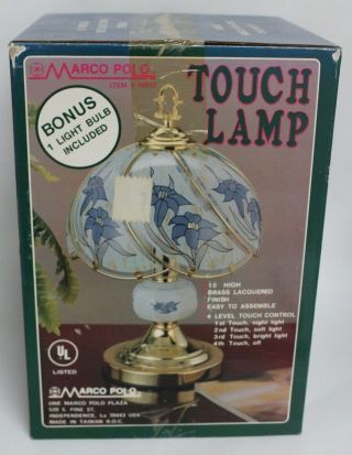 VINTAGE Boxed & Marco Polo Touch Lamp 2