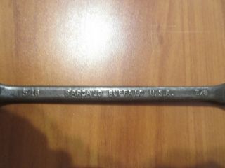 Vintage Barcalo Buffalo Double Boxed End Wrench 12 Pt Ends 5/16 X 3/8 USA Tool 2
