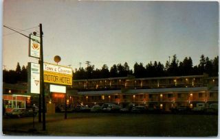 Flagstaff,  Arizona Postcard Town & Country Motor Hotel Motel Roadside Dated 1971
