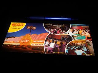 Vintage Postcard,  Carson City,  Nevada,  Nv,  Multi - View Of Nugget Hotel & Casino