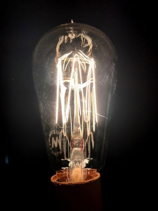 Westinghouse Mazda Cage Filament Antique Light Bulb Tipped - 2