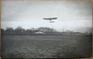 Bleriot Airplane/monoplane 1910 Realphoto French Aviation Postcard - Aeroplane