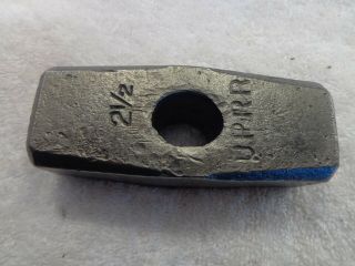 Old Antique Vintage 2 1/2 Pound Union Pacific Rail Road Hammer Collectible Tools