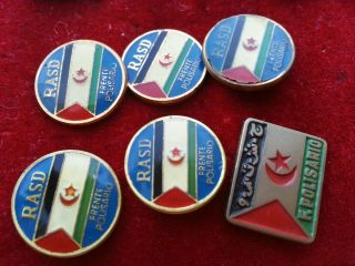 Political Pins Badges Frente Polisario