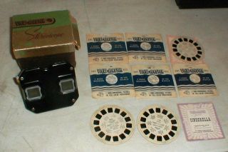 Vintage View - Master Stereoscope Viewer & 8 Reels Black Sambo,