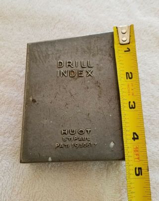 Vintage Huot 1 - 60 Drill Index With Drill Bits Found Not Personally Owned