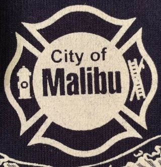 Lafd City Of Malibu Los Angeles Fire Department T - Shirt Sz 2xl Fdny