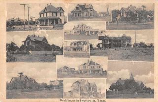 Sweetwater Texas Residences Multiview Vintage Postcard Jf686464