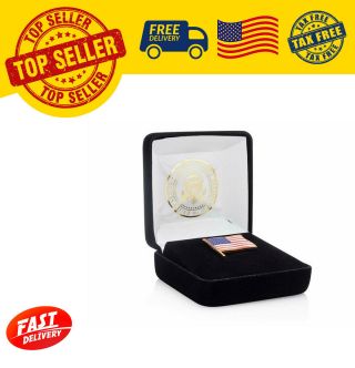 President Donald J.  Trump American Flag Lapel Pin - Limited Edition 24k Gold Pin