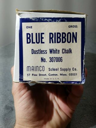 Vintage Dustless White Chalk No.  307006 8