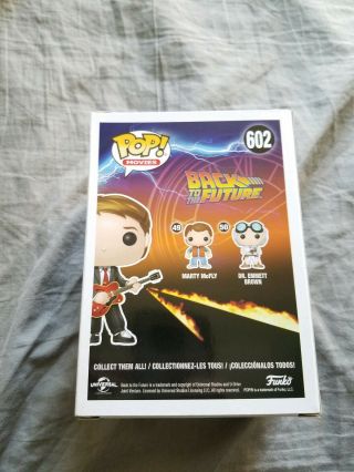 Funko POP Marty Mcfly W/ Guitar 602 Back to the Future Canada Expo Exclusive 2