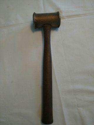 Vintage 4 1/2 Lb Brass Hammer