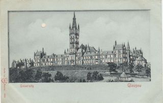 Glasgow,  Scotland,  1900 - 10s ; Universitye ; Hold - To - Light,  H - T - L