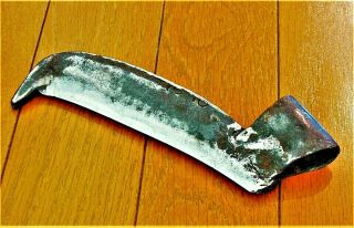 Japanese Antique Woodworking Tool " Nata " Ax Laminated Forged Blade Only 01