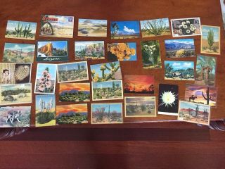 Set Of 75 Vintage Arizona Post Cards Phoenix Tucson Grand Canyon 3 Souvenier
