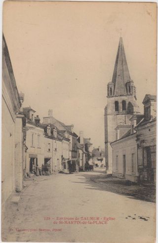 Eglise De St - Martin - De - La - Place,  Saumur,  France,  1900 - 1910 