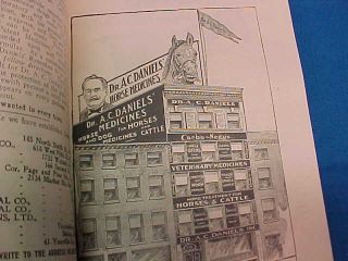 1907 DR DANIELS VETERINARY MEDICINE Advertising BOOKLET 2