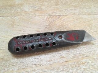 Vintage Cast Iron Utility Knife Made In U.  S.  A.  Similar To Stanley No.  1299