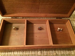 Iika Pi Kappa Alpha Fraternity Pins & Wooden Jewelry Box
