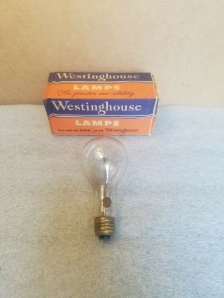 Vintage Westinghouse Mazda Light Bulb - - Squirrel Cage Filament Tipped -