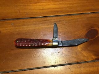 Vintage Case Xx Usa Redbone Tadpole 1960’s 2 Blade Pocket Knife