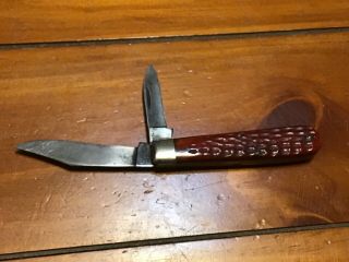 Vintage Case XX USA RedBone Tadpole 1960’s 2 Blade Pocket Knife 2