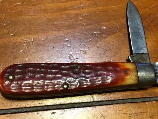 Vintage Case XX USA RedBone Tadpole 1960’s 2 Blade Pocket Knife 6