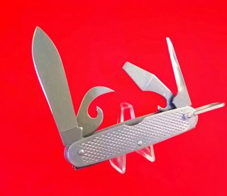 Vintage 1993 Camillus U.  S.  M.  C.  Military Utility Folding Pocket Knife Made In Usa