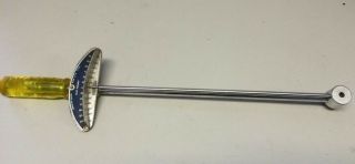 Vintage Rare Indestro Torque Wrench.  3/8 Drive No.  8099 3/8 Reads Foot Pounds