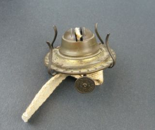 Antique 1890 ' s Brass Oil Lamp Part P&A CO Eagle Burner 1 Fits 7/8 