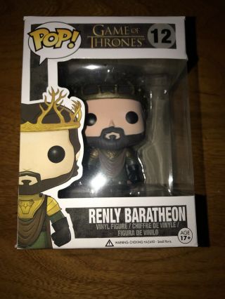 Renly Baratheon Got Game Of Thrones Rare Vaulted Funko Pop