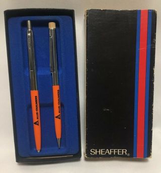 Vintage Allis Chalmers Advertising Pen And Mechanical Pencil Set Shaeffer